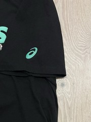 ASICS Men’s Short Sleeve Graphic T-Shirt Tree, Size Large, Black