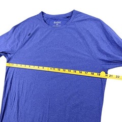 Rhone Reign Long Sleeve Shirt Men XL Blue Heather Synthetic Performance 100307