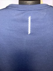 Athletic Works Mens DriWorks Performance T-Shirt Navy Blue Short Sleeve Size L