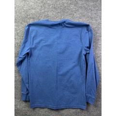 Carhartt Long Sleeve T-Shirt Mens Small Blue Graphic Logo Loose Fit TK0231-M