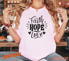 Unisex Retro Faith Hope T-Shirt, Men T shirt,Women T shirt Gift Religion Top