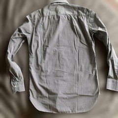 Errico Formicola Micro Gingham Check Cutaway Shirt Size 37