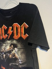 Vintage Acdc TNT Shirt XL Rock Band Gig Angus Young 2011 Distressed Angus Young