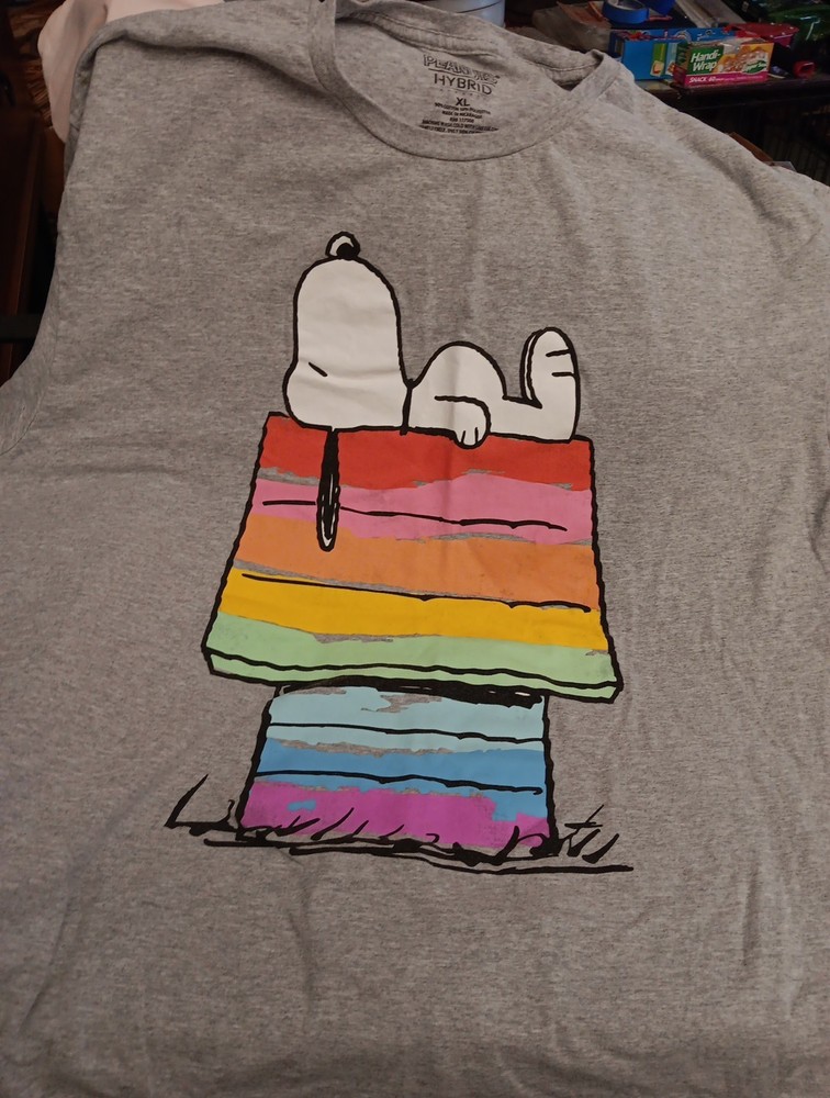 PEANUTS HYBRID T-SHIRT SZ XL 48″ CHEST GREY COLOR