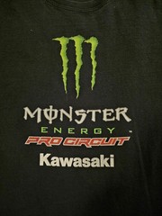 Vtg Y2K Pro Circuit Monster Energy Kawasaki Motocross Supercross T Shirt Large