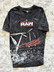 WWE Men’s Acid Wash Short Sleeve T-shirt Size 2XL in Black