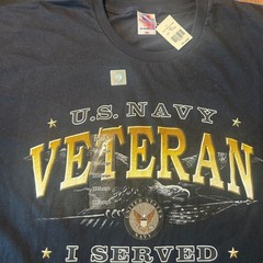 Bayside U.S. Navy Veteran I Served Eagle Graphic T-Shirt