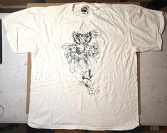 VINTAGE MARVEL KICKIN’ BACK ’94 WOLVERINE STAFF T-Shirt * SIZE XL * SUPER RARE!