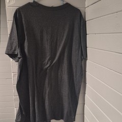 adidas Men’s XL Gray Cotton Knit Graphic Logo Crew Neck Short Sleeve T-Shirt