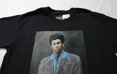 Seinfeld Unisex Adult’s The Kramer Graphic Crew Neck T-Shirt EH6 Black Large NWT