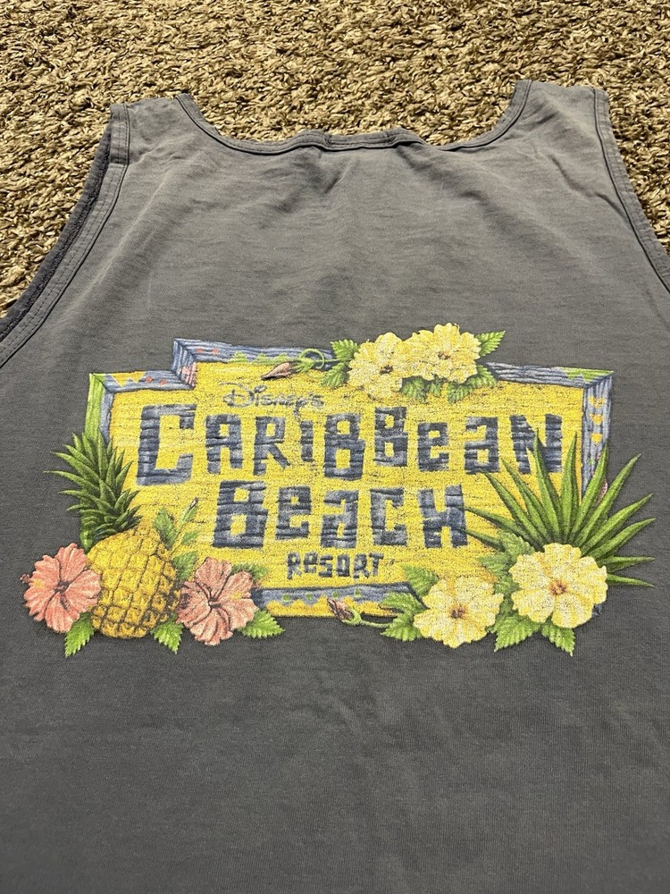 Vintage 90’s Caribbean Beach Resort Faded Tank Top Single Stitch Sz 2XL Rare