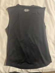 YXL Under Armour Men’s Sleeveless Training Tank Top – Black & White