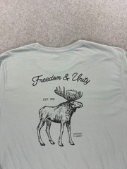 Vermont Flannel Co 100% Cotton S/S Crew Tee Shirt (Men’s Large) Made in USA