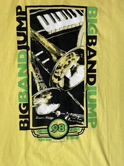 Vintage 1998 Unisex Yellow Graphic Tee Jazz Spring Fling