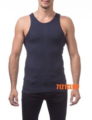 Lot 2 PRO CLUB A SHIRTS TANK TOP NAVY ProClub Men’s Wife Beater Undershirt S-7XL