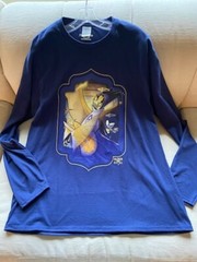 NEW Hazbin Hotel – Adam Long Sleeve T-Shirt Slate Blue 100% Cotton
