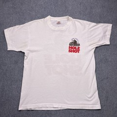 Vintage Hole Shot Fruit of the Loom T-Shirt Mens Large Single Stitch Graphic Tee