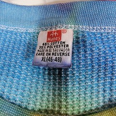 Hand made Tie-Dye 5.3 oz. Pre-Shrunk 100% Heavyweight Cotton Wash long john