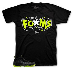 Sneaker Tees To Match Foamposite Volt Black Sneakers – Fresh Foam Shirts