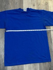 2-Pack of Mens Pro Club T-Shirts Size Large Purple and Blue Crew Neck Cotton Tee