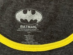 Batman Tank Top Men’s Size Small Gray Yellow Graphic Print Scoop Neck