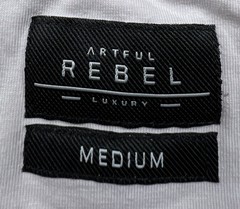 Artful Rebel Luxury Shirt Mens Size Medium Stretch Short Sleeve 1/4 Zip Cotton