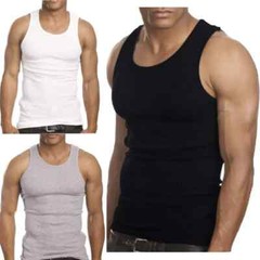 6 Pack Men’s Tank Top 100% Cotton A-Shirt Wife Beater Undershirts Size M-2XL