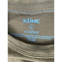 Kuhl Pocket T-Shirt Mens Large Gray Wildfibre Organic Cotton Graphic 7470