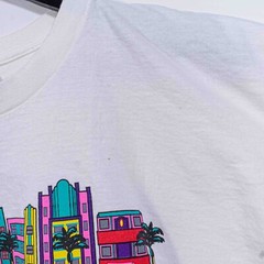 Miami Beach Florida Art Deco T-Shirt PeopleSoft Software Tech XL Y2K Streetwear