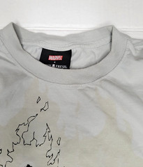 Ghost Rider Teddy Fresh T-Shirt Men’s Small Gray Graphic UV Marvel Comic Tee