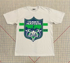 Shaka Wear Super Max Heavy T-Shirt Large Seattle Seahawks White