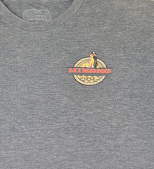 Hinano Tahiti Beer T-Shirt Heather Blue “Dream Island Live Hinano” 1955 Large