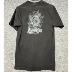 Cookies SF Shaka Wear Mens Medium Black Paisley Graphic T-Shirt Super Max Heavy
