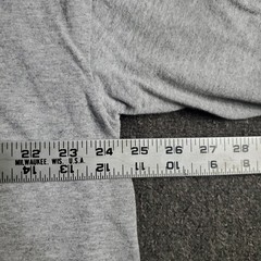 Vtg Lords Gym T Shirt Mens 2XL Gray Ringer Bodybuilding Jesus His Pain Your Gain