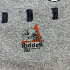 Vintage 90s Denver Broncos T-Shirt Men’s L Gray Riddell NFL Football Made in USA