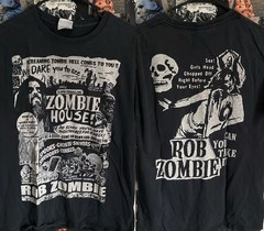 Rob Zombie shirt – Zombie House 90s Basic Black 2 sided T shirt NH28304