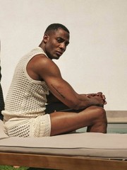 CODE 22 Diamond Knit Tank Top Men’s Crochet Sleeveless Summer Resort Vest