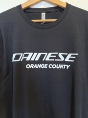 Dainese Orange County Motorcycle Street Bike Oversized Black T-Shirt XXL NWOT