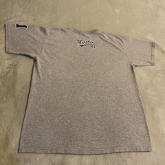 Vintage Mens Yazbek Mazatlan 01 Graphic T Shirt Gray Short Sleeve Large Y2K Gym