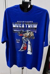 Gildan Hammer Megatron Transformers Blue 2XL Cotton Crew Neck T-Shirt