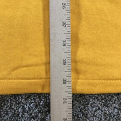 Vintage Russell Athletic Football Jersey Shirt Mens Large Yellow 3/4 Sleeve