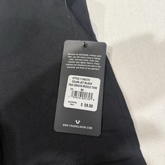TRUE RELIGION – Jet Black True Dragon Muscle Tank Top Tee Sleeveless Size Medium