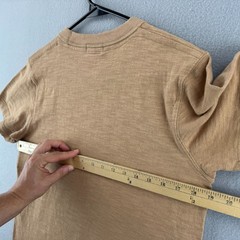 Non Stock Knitting Mills T Shirt Mens Medium Tan Knit Cotton Crewneck Retro