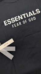 Fear of God Essentials Classic Tee ‘Jet Black’ M Size Oversized T-Shirt SS25