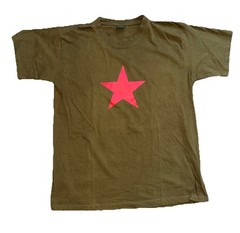 Vintage Huaxiucun Graphic T-shirt Red Astor, Green OD Large 100% Cotton
