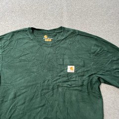 Carhartt Shirt Mens Small Green Force Pockets Workwear Utility Construction