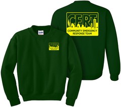 CERT Sweatshirt, Community Emergency Response Team, Preparedness, Safety, Rescue