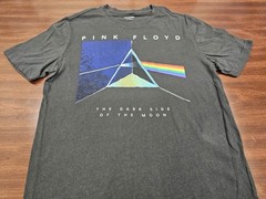 Pink Floyd Dark Side of the Moon T Shirt Mens M Gray Graphic Band Tee Old Navy