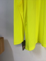 Dickies Men’s Long Sleeve Pocket Tee Cool & Dry Size 3XL Florescent Yellow NWT