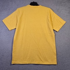 Carhartt Shirt Mens Medium Yellow Work Wear Outdoors Loose Fit Casual Logo NWT